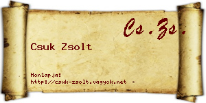 Csuk Zsolt névjegykártya